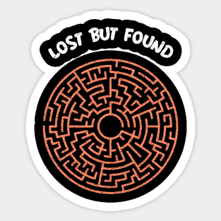 Lost But Found Sticker